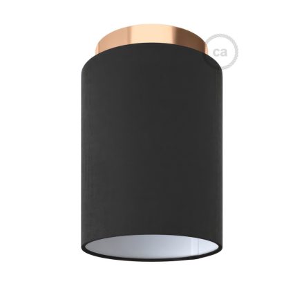 Fermaluce Metal cylindrical lampshade, Ø 15 cm, h18 cm, metal wall or ceiling lamp