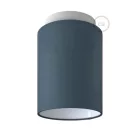 Fermaluce Color cylindrical lampshade, Ø 15 cm, h18 cm, metal wall or ceiling mounted lamp