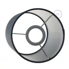 Fermaluce Color cylindrical lampshade, Ø 15 cm, h18 cm, metal wall or ceiling mounted lamp