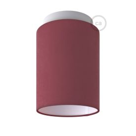   Fermaluce Color cylindrical lampshade, Ø 15 cm, h18 cm, metal wall or ceiling mounted lamp