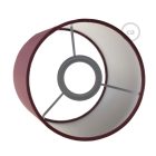 Fermaluce Color cylindrical lampshade, Ø 15 cm, h18 cm, metal wall or ceiling mounted lamp