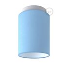 Fermaluce Color cylindrical lampshade, Ø 15 cm, h18 cm, metal wall or ceiling mounted lamp