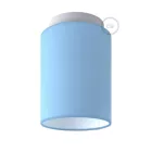 Fermaluce Color cylindrical lampshade, Ø 15 cm, h18 cm, metal wall or ceiling mounted lamp
