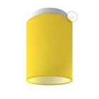 Fermaluce Color cylindrical lampshade, Ø 15 cm, h18 cm, metal wall or ceiling mounted lamp