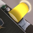 Fermaluce Color cylindrical lampshade, Ø 15 cm, h18 cm, metal wall or ceiling mounted lamp
