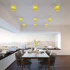 Fermaluce Color cylindrical lampshade, Ø 15 cm, h18 cm, metal wall or ceiling mounted lamp