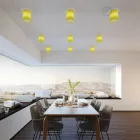 Fermaluce Color cylindrical lampshade, Ø 15 cm, h18 cm, metal wall or ceiling mounted lamp