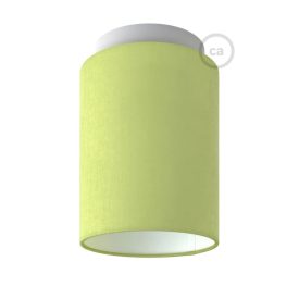   Fermaluce Color cylindrical lampshade, Ø 15 cm, h18 cm, metal wall or ceiling mounted lamp