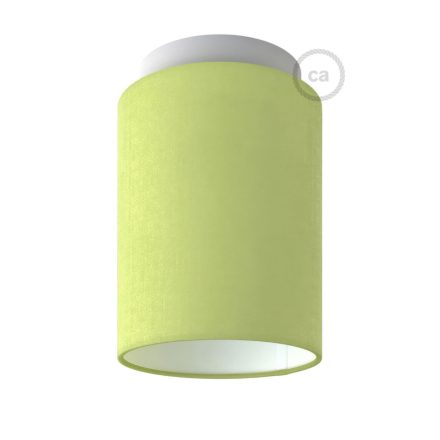 Fermaluce Color cylindrical lampshade, Ø 15 cm, h18 cm, metal wall or ceiling mounted lamp