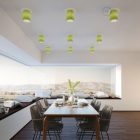 Fermaluce Color cylindrical lampshade, Ø 15 cm, h18 cm, metal wall or ceiling mounted lamp