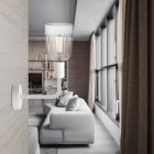 Fermaluce Elle metal lamp with crystal bulb