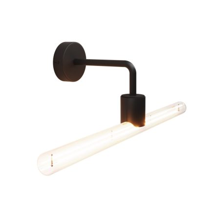 Fermaluce Esse14, metal wall lamp with curved extension