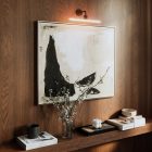 Fermaluce Esse14, metal wall lamp with curved extension