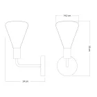  Fermaluce Elle metal lamp with Siro bulb