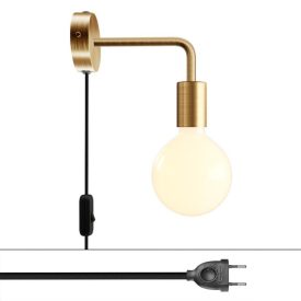 Spostaluce metal lamp with curved extension