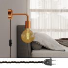 Spostaluce metal lamp with curved extension