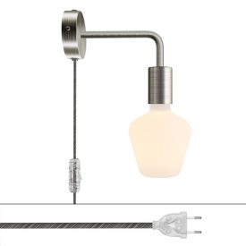 Spostaluce metal lamp with curved extension