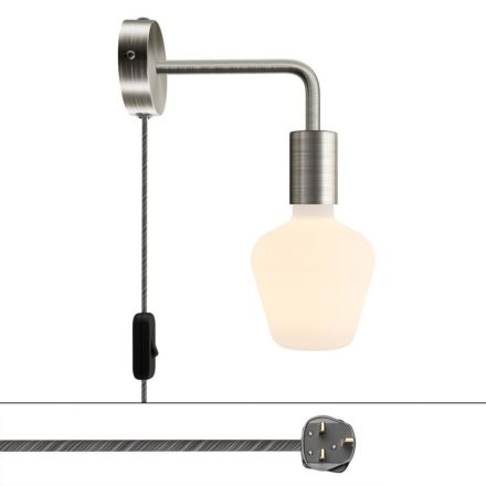 Spostaluce metal lamp with curved extension