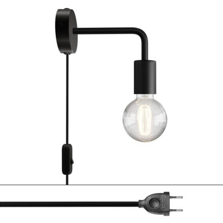 Spostaluce metal lamp with curved extension