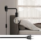 Spostaluce metal lamp with curved extension