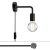 Spostaluce metal lamp with curved extension