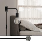 Spostaluce metal lamp with curved extension