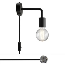Spostaluce metal lamp with curved extension