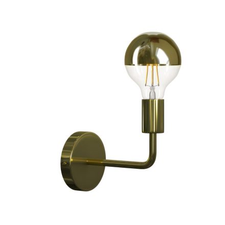Fermaluce Metal, metal wall lamp with curved extension