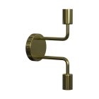 Fermaluce Metal, metal wall lamp with double curved extension