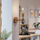 Fermaluce Metal, metal wall lamp with curved extension