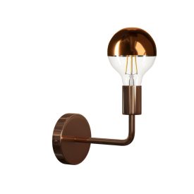Fermaluce Metal, metal wall lamp with curved extension