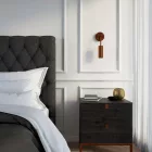 Fermaluce Metal, metal wall lamp with Tub-E14 socket and curved extension