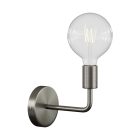 Fermaluce Metal, metal wall lamp with curved extension