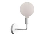 Fermaluce Metal, metal wall lamp with curved extension