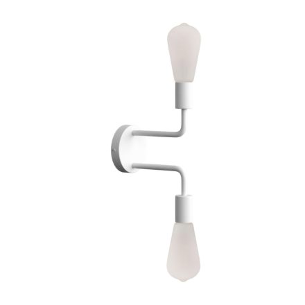  Fermaluce Metal, metal wall lamp with double curved arm