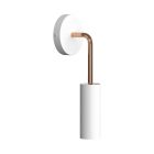 Fermaluce Metal, metal wall lamp with Tub-E14 socket and curved extension