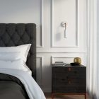 Fermaluce Metal, metal wall lamp with Tub-E14 socket and curved extension