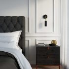 Fermaluce Metal, metal wall lamp with Tub-E14 socket and curved extension