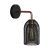 Fermaluce Metal wall lamp with Ghostbell lampshade and curved extension