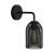 Fermaluce Metal wall lamp with Ghostbell lampshade and curved extension