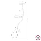 Creative Flex 60 cm wall and ceiling lamp