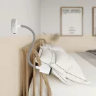 Fermaluce Flex 30 lamp with mini rosette, switch and mini spotlight GU1d0