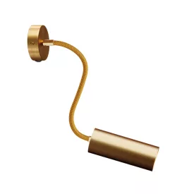   Fermaluce Flex 30 lamp with mini rosette, switch and spotlight, Tub-E14 lampshade
