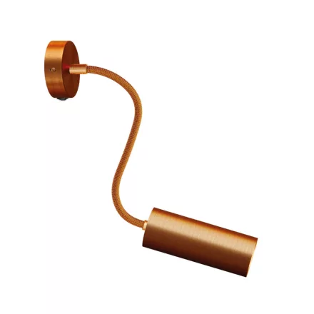 Fermaluce Flex 30 lamp with mini rosette, switch and spotlight, Tub-E14 lampshade