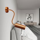 Fermaluce Flex 30 lamp with mini rosette, switch and spotlight, Tub-E14 lampshade