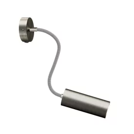   Fermaluce Flex 30 lamp with mini rosette, switch and spotlight, Tub-E14 lampshade