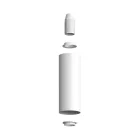 Fermaluce Flex 30 lamp with mini rosette, switch and spotlight, Tub-E14 lampshade