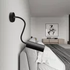 Creative Cables spotlámpa Fermaluce Flex 30 Lamp with mini rose, switch and spotlight APMSWVNFLVNRM04SPOTVN