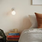 Fermaluce Color 90°, adjustable porcelain flat lamp