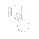 Fermaluce Color 90°, adjustable porcelain flat lamp